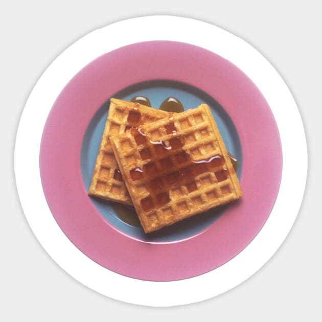 Waffles With Syrup Sticker by Bravuramedia